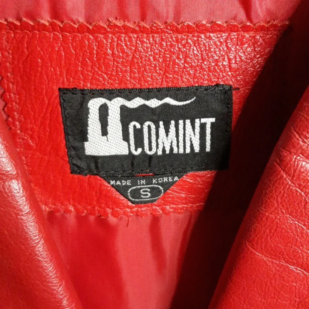 Comint Red Leather Jacket - Picture 4 of 10